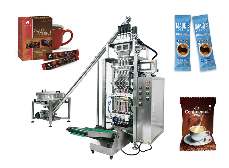 Envasadoras de café stick pack de múltiples pistas