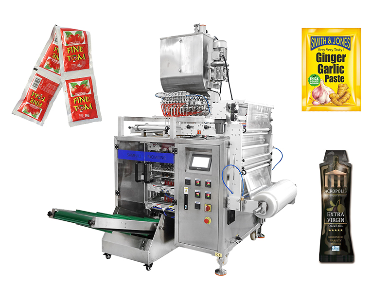 Envasadora de sachet líquidos multipista